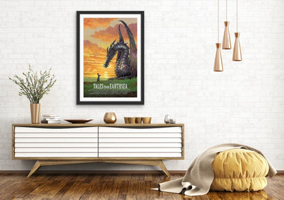 An original movie poster for the Studio Ghibli film Takes From Earthsea