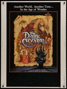 An original movies poster for Jim Henson's "The Dark Crystal"