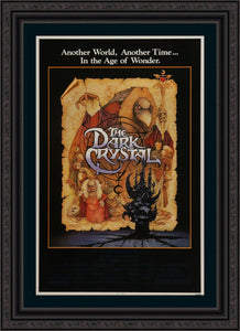 An original movies poster for Jim Henson's "The Dark Crystal"