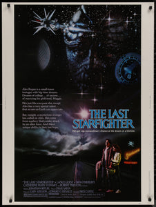 An original movie poster for the film The Last Starfighter