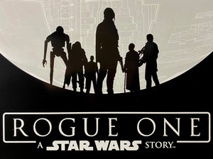 An original IMAX movie poster for the Star Wars film Rogue One