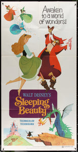An original three sheet movie poster for the Disney film Sleeping Beauty