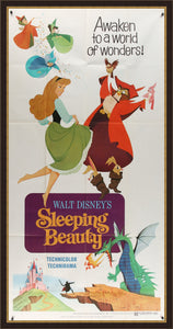 An original three sheet movie poster for the Disney film Sleeping Beauty