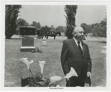 Load image into Gallery viewer, An original still of Alfred Hitchcock for his final film Family Plot|