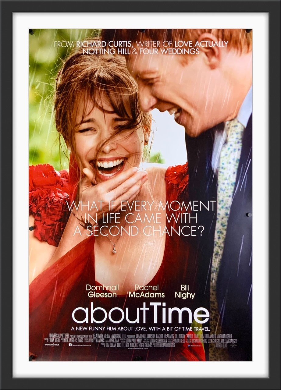 An original movie poster for the Rom Com film About Time