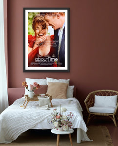 An original movie poster for the Rom Com film About Time
