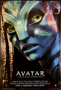 An original movie poster for the James Cameron film Avatar