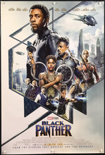 Load image into Gallery viewer, An original movie poster for the Marvel film Black Panther