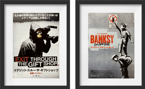 Two Japanese Chirashi's for Banksy films