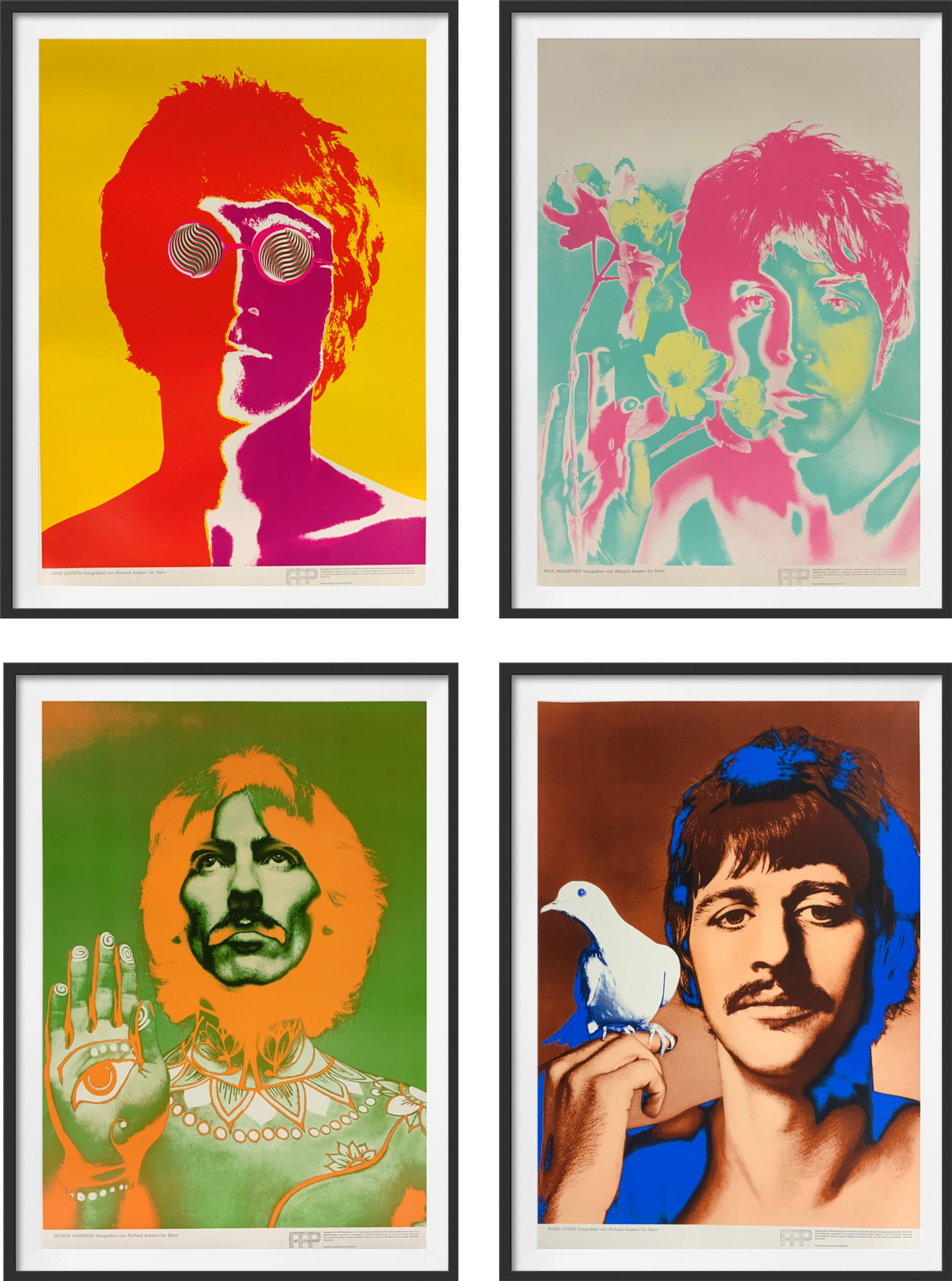 The Beatles by Richard Avedon - 1967 - Art of the Movies