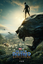 Load image into Gallery viewer, An original movie poster for the Marvel MCU film Black Panther starring Chadwick Boseman