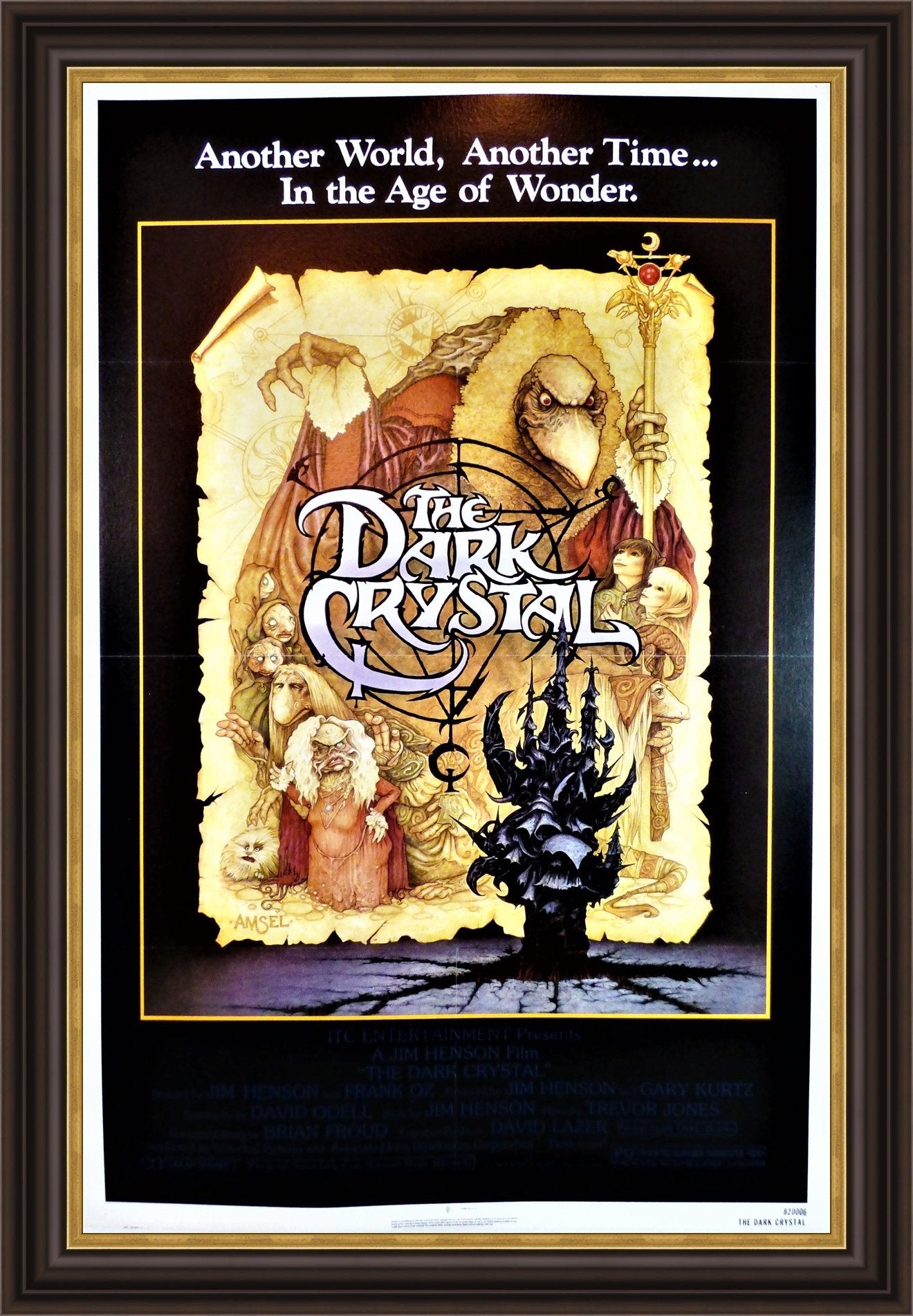 An original movie poster for the Jim Henson Film 'The Dark Crystal'