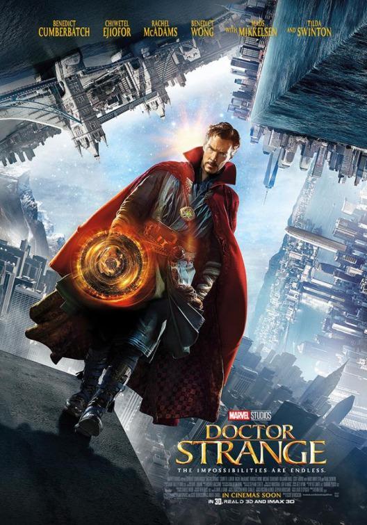 An original movie poster for the Marvel film Doctor Strange