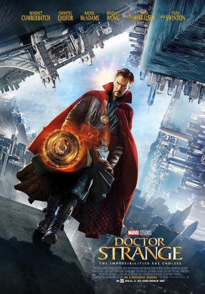 An original movie poster for the Marvel film Doctor Strange