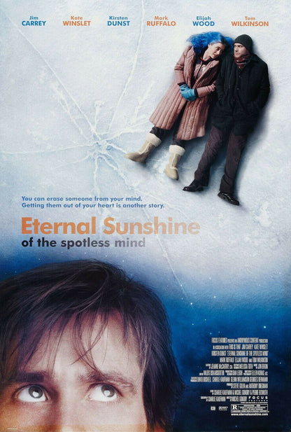 An original movie poster for the film Eternal Sunshine of the Spotless Mind