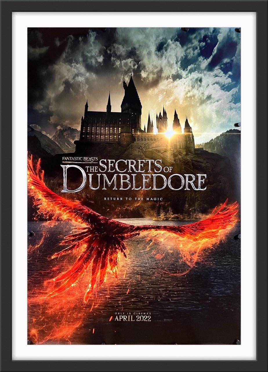 An original movie poster for the Wizarding World film Fantastic Beasts The Secrets of Dumbledore