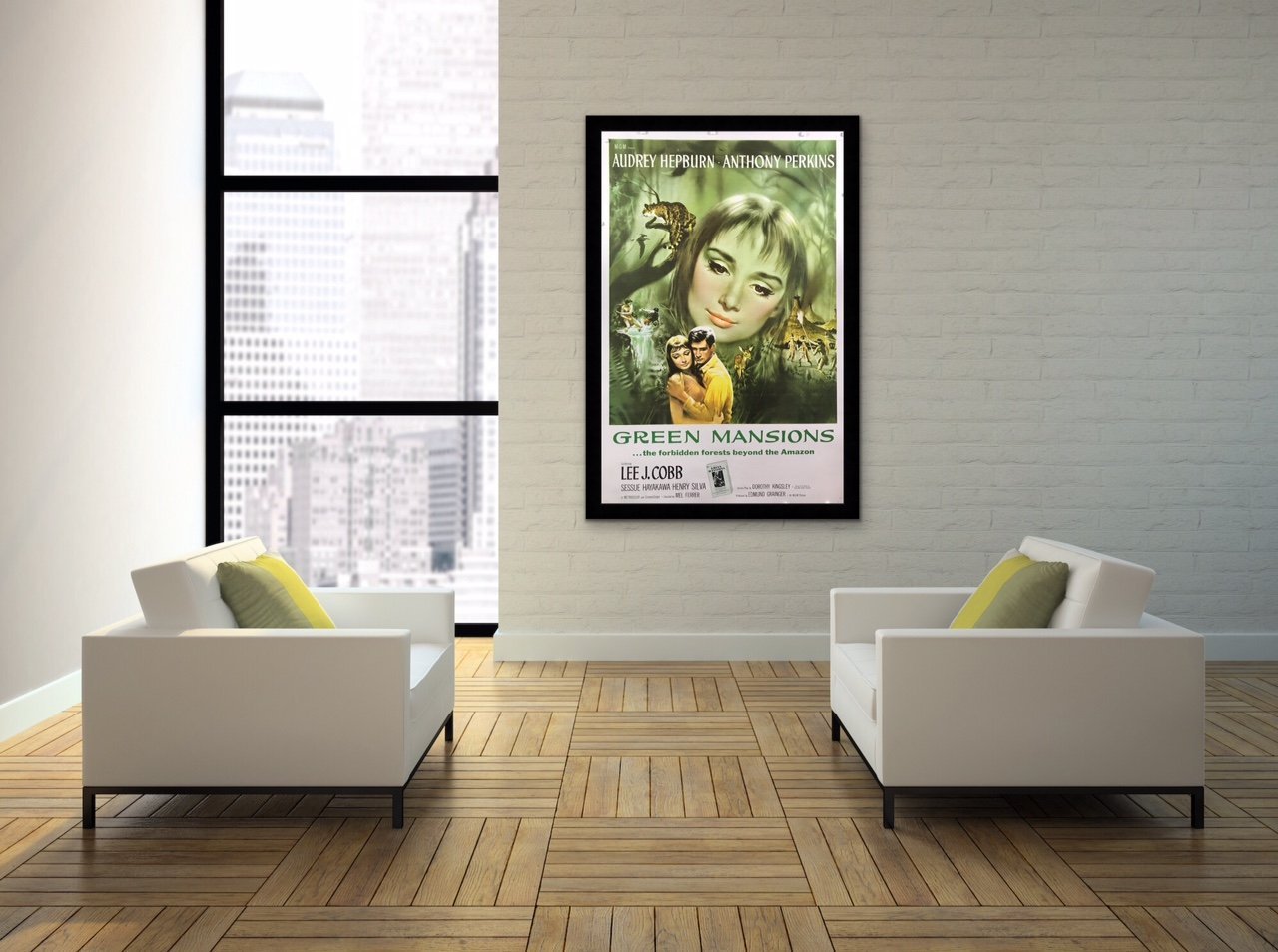 An original movie poster for the film Green Mansions