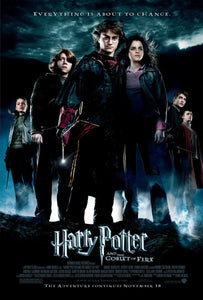 An original movie poster for the Wizarding World film Harry Potter and the Goblet of Fire