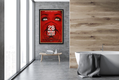 An original movie poster for the zombie film 28 Weeks Later