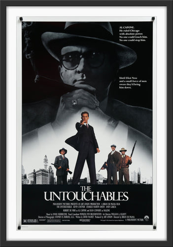 An original movie poster for the Brian de Palma film The Untouchables