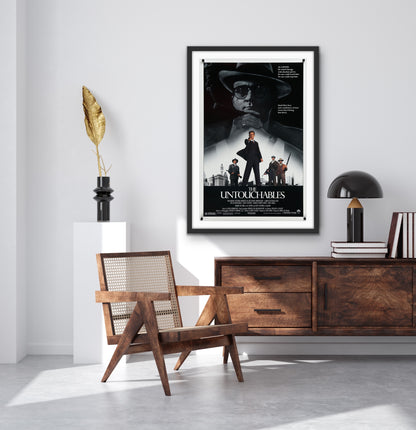 An original movie poster for the Brian de Palma film The Untouchables
