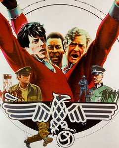 An original movie poster for the film Escape to Victory
