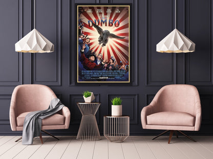 An original movie poster for the Disney film Dumbo