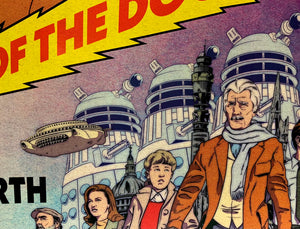 An original Doctor Who quad movie poster for the films Doctor Who and the Daleks and Daleks' Invasion Earth 2150 A.D.