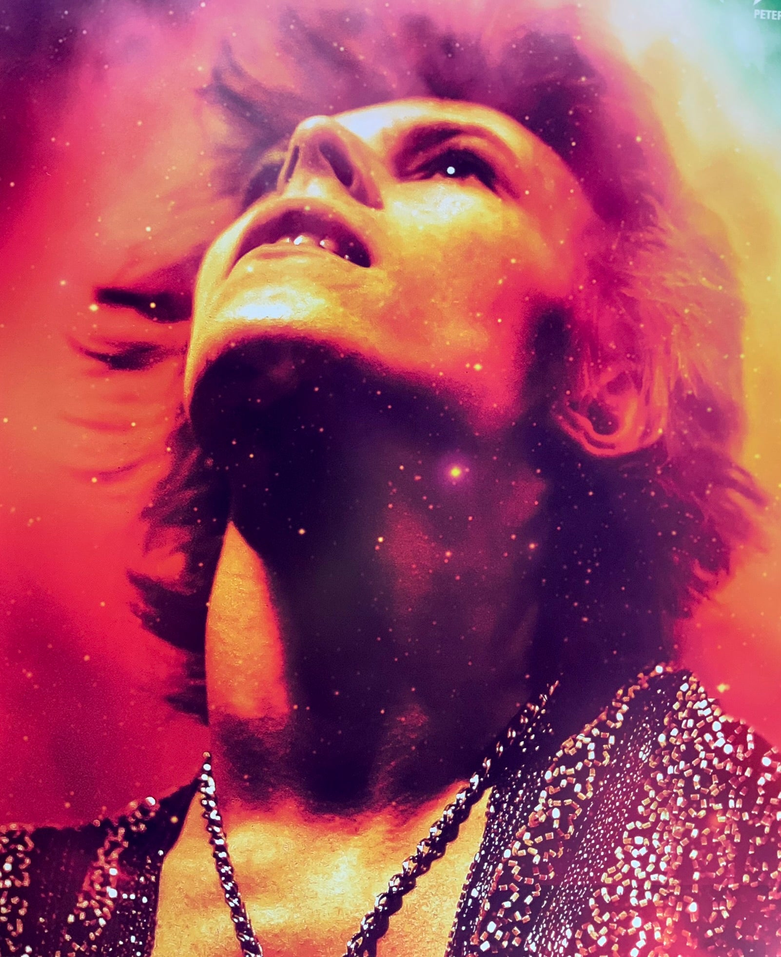 An original movie poster for the David Bowie film Moonage Dream