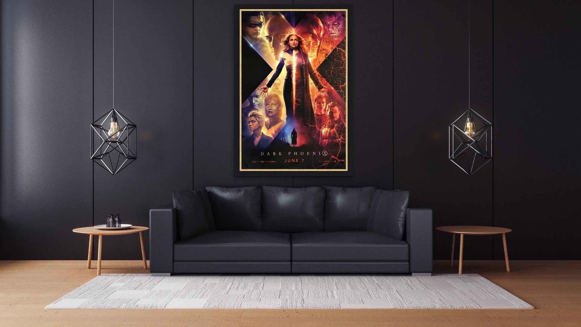 An original movie poster for the film Dark Phoenix