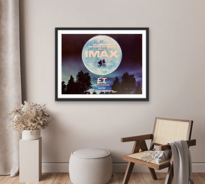An original IMAX quad movie poster for the film E.T. The Extra Terrestrial