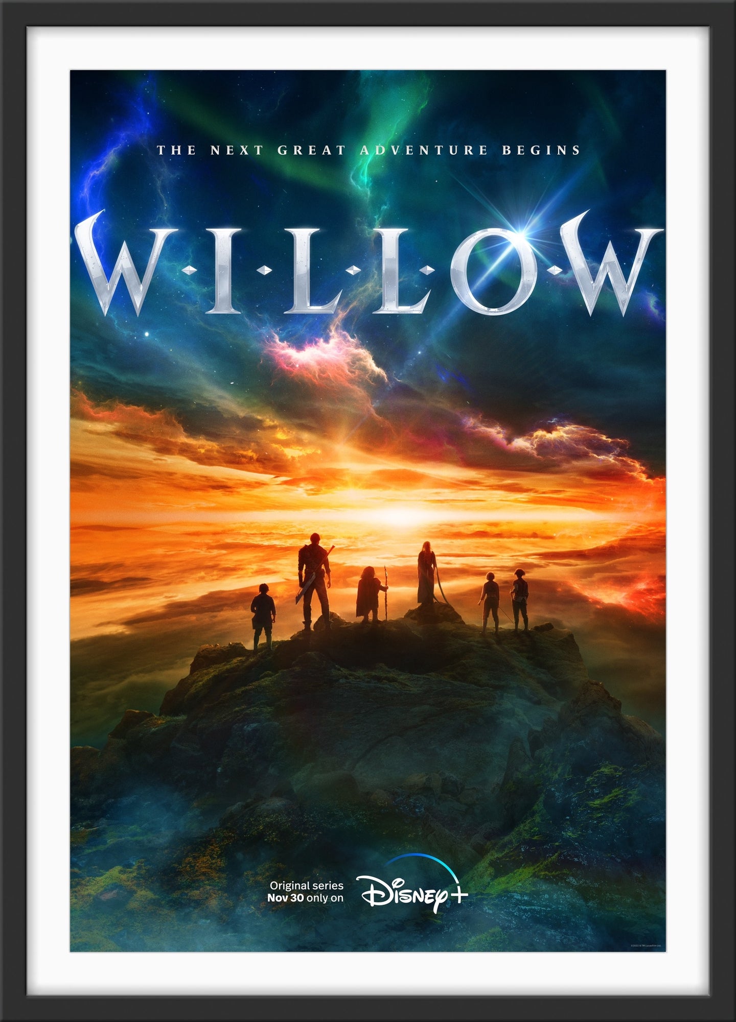 An original one sheet poster for the Disney+ TV series Willow