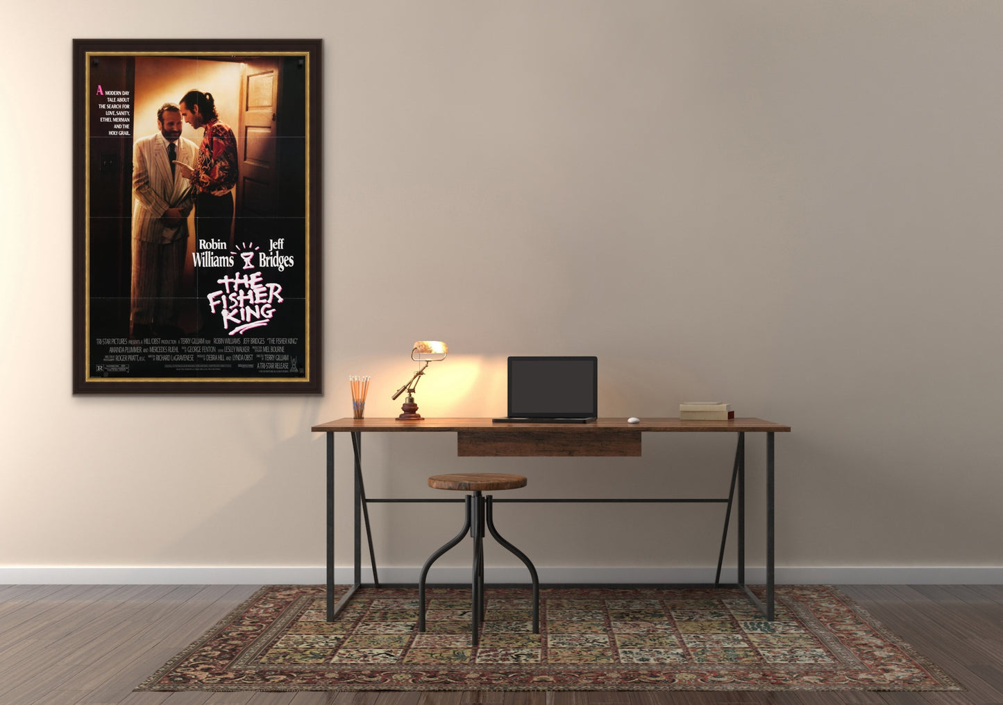 An original movie poster for the film The Fisher King