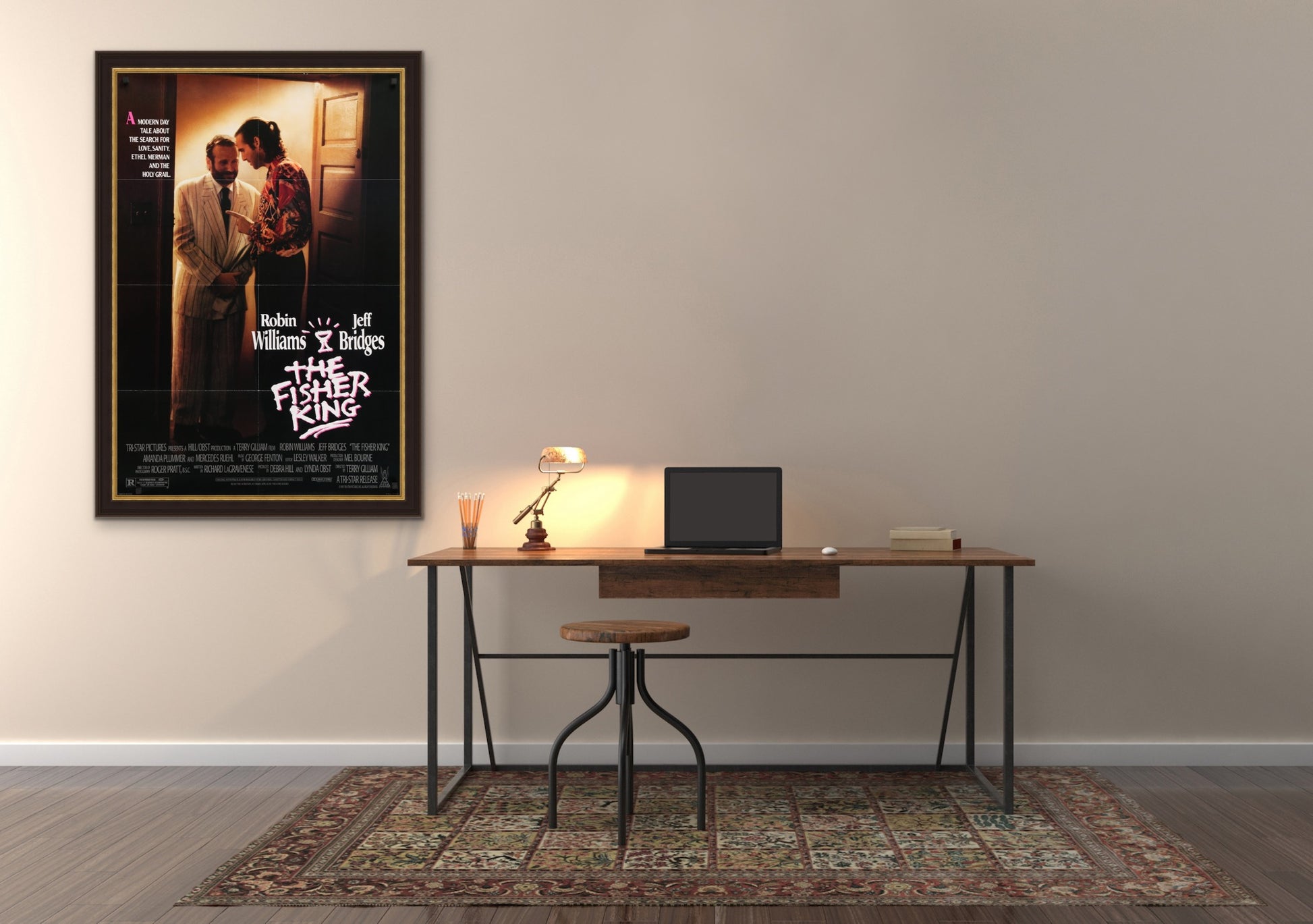 An original movie poster for the film The Fisher King