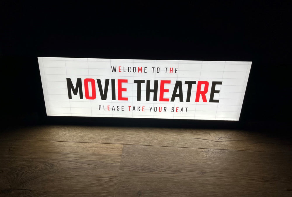 The Art of the Movies Back-Lit Sign