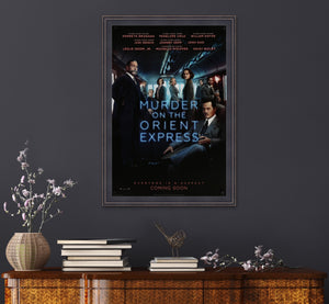 An original movie poster for the film Murder on the Orient Express