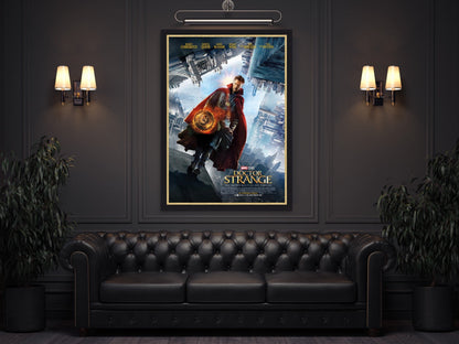 An original movie poster for the Marvel film Doctor Strange