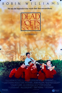 A guaranteed original movie poster for the Robin Williams film Dead Poets Society