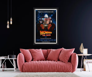 An original movie poster for the Marvel film Howard The Duck