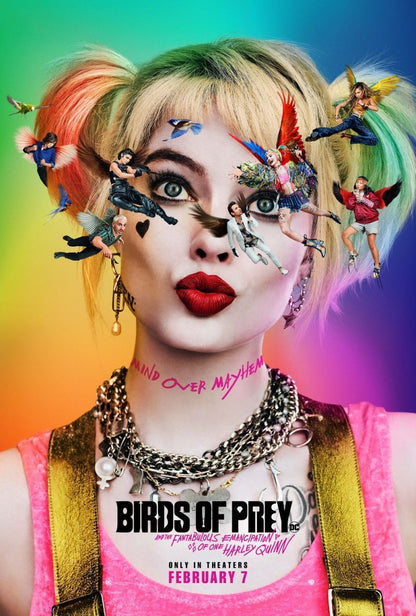 An original movie poster for the DC film Birds of Prey (and the Fantabulous Emancipation of One Harley Quinn)