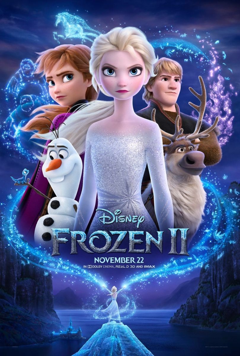 An original movie poster for the Disney film Frozen II / 2