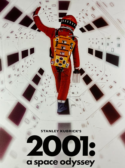 An original movie poster for the Stanley Kubrick film 2001: A Space Odyssey