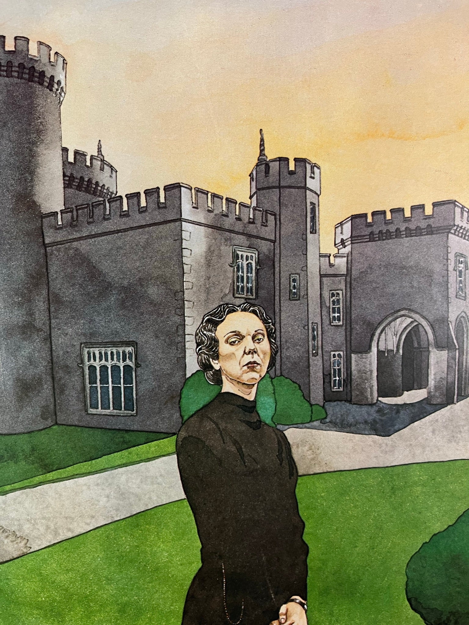 An original poster for the Mobil Mystery TV series on PBS of Daphne du Maurier's Rebecca