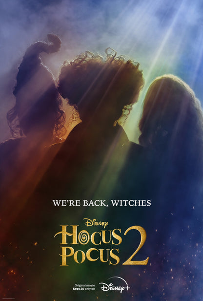 An original teaser movie poster for the film Disney sequel Hocus Pocus 2