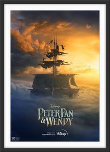 An original movie poster for the Disney 2023 film Peter Pan and Wendy