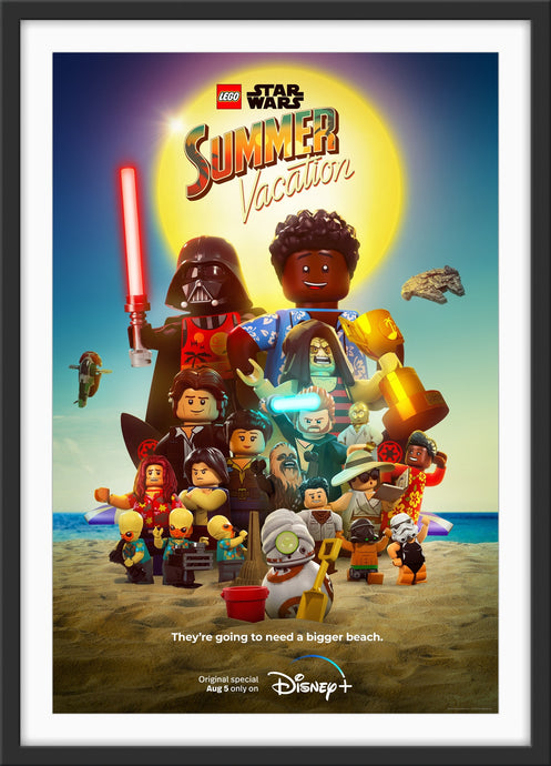 An original poster for the film LEGO Star Wars Summer Vacation