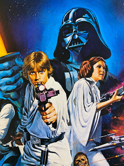 An original Style C movie poster for the film Star Wars / Episode 4 / IV / A New Hope / 1977