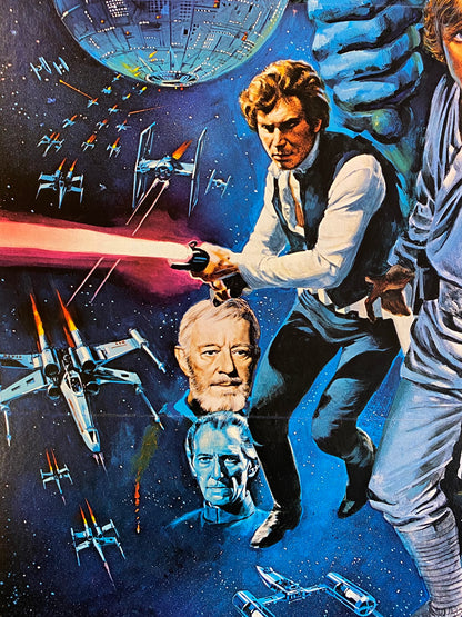 An original Style C movie poster for the film Star Wars / Episode 4 / IV / A New Hope / 1977