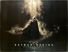 Load image into Gallery viewer, An original UK quad movie poster for the Christopher Nolan film Batman Begins
