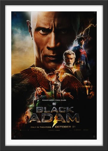 An original movie poster for the film Black Adam